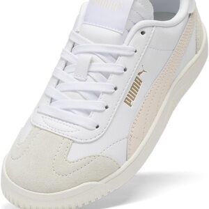 Puma Kids Sneakers in White and Cream PUMA Unisex-Child Shoes, 4.5 US Big Kid